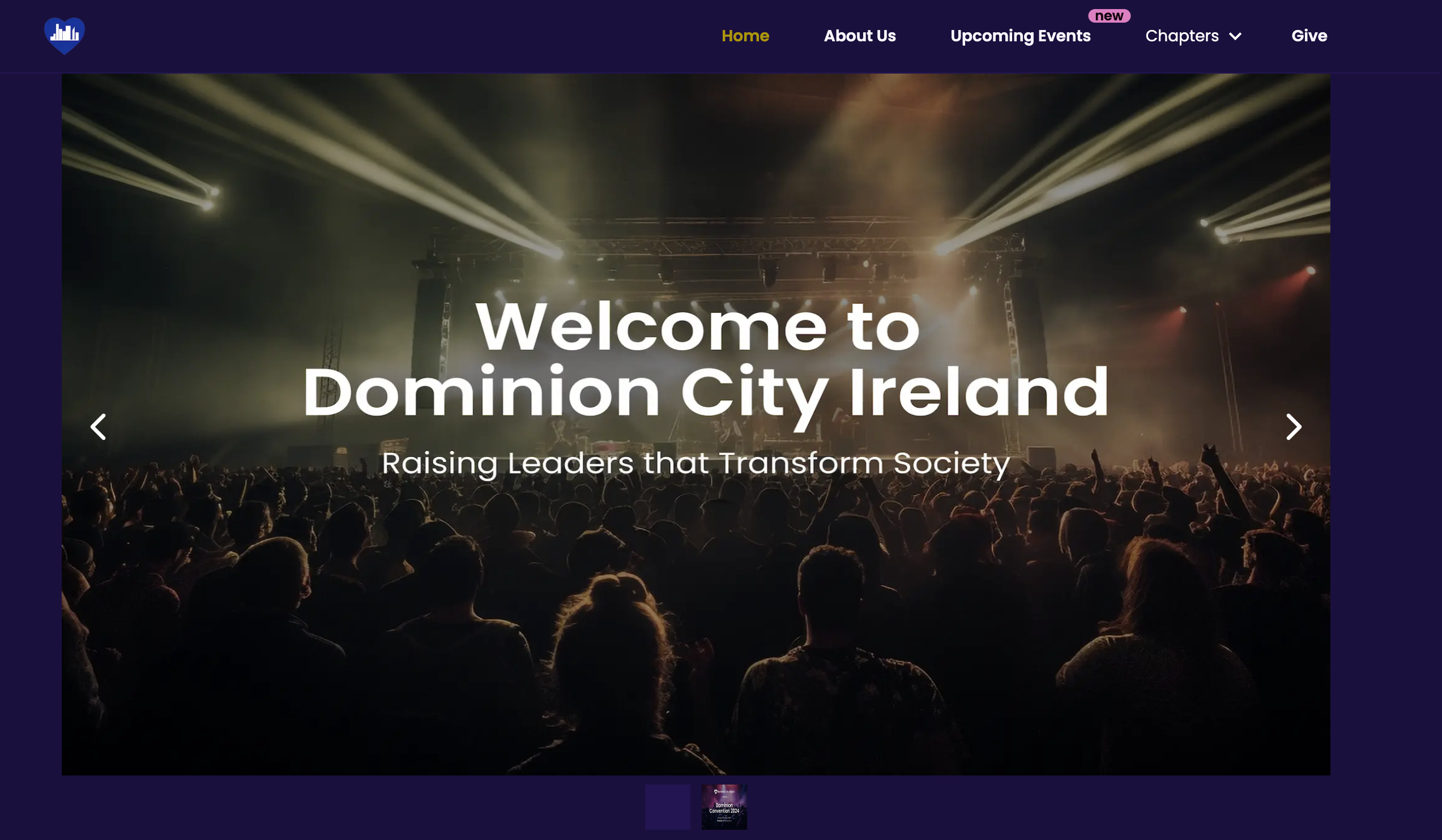 DC Ireland homepage