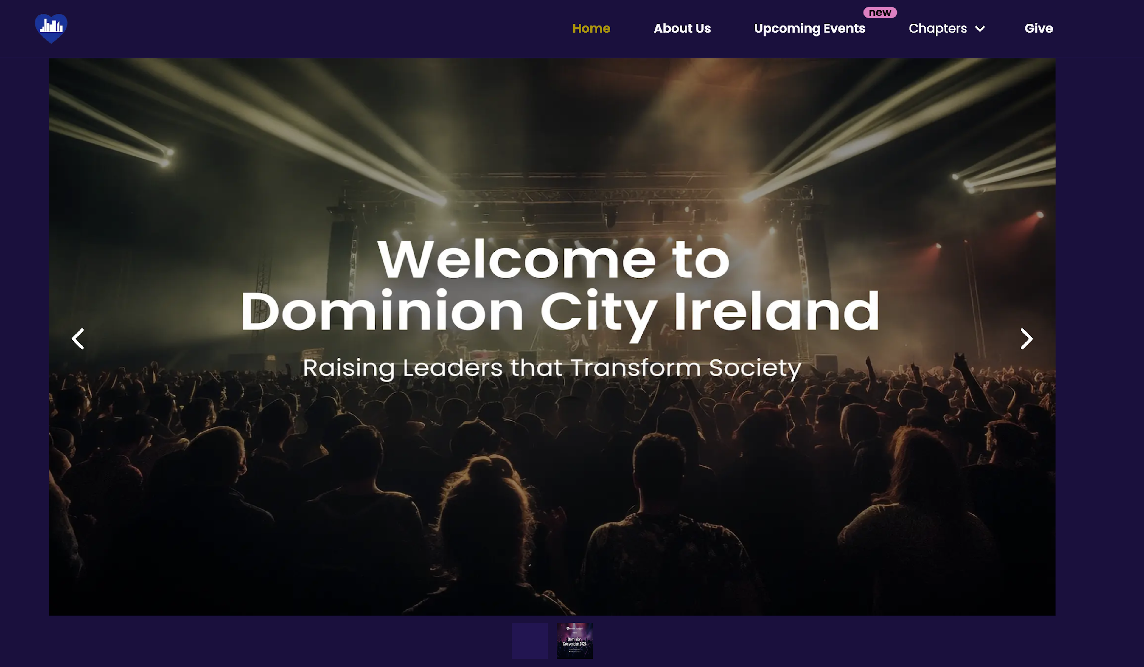 DC Ireland homepage